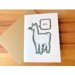 Champaign Paper Llama Hey Greeting Card