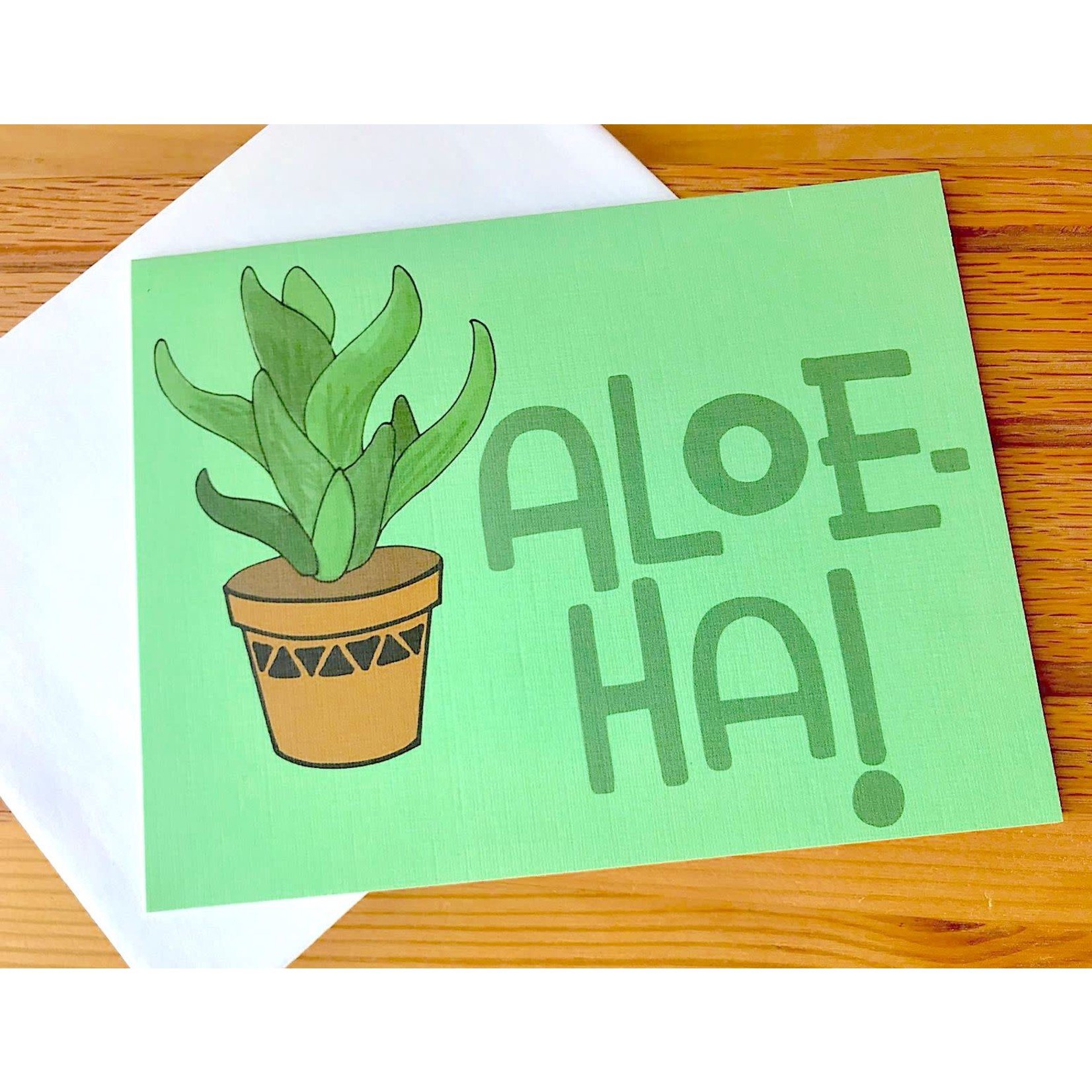 Fiber and Gloss / Whereabouts Aloe-Ha! Plant Greeting Card