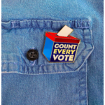 Dissent Pins Count Every Vote Enamel Pin