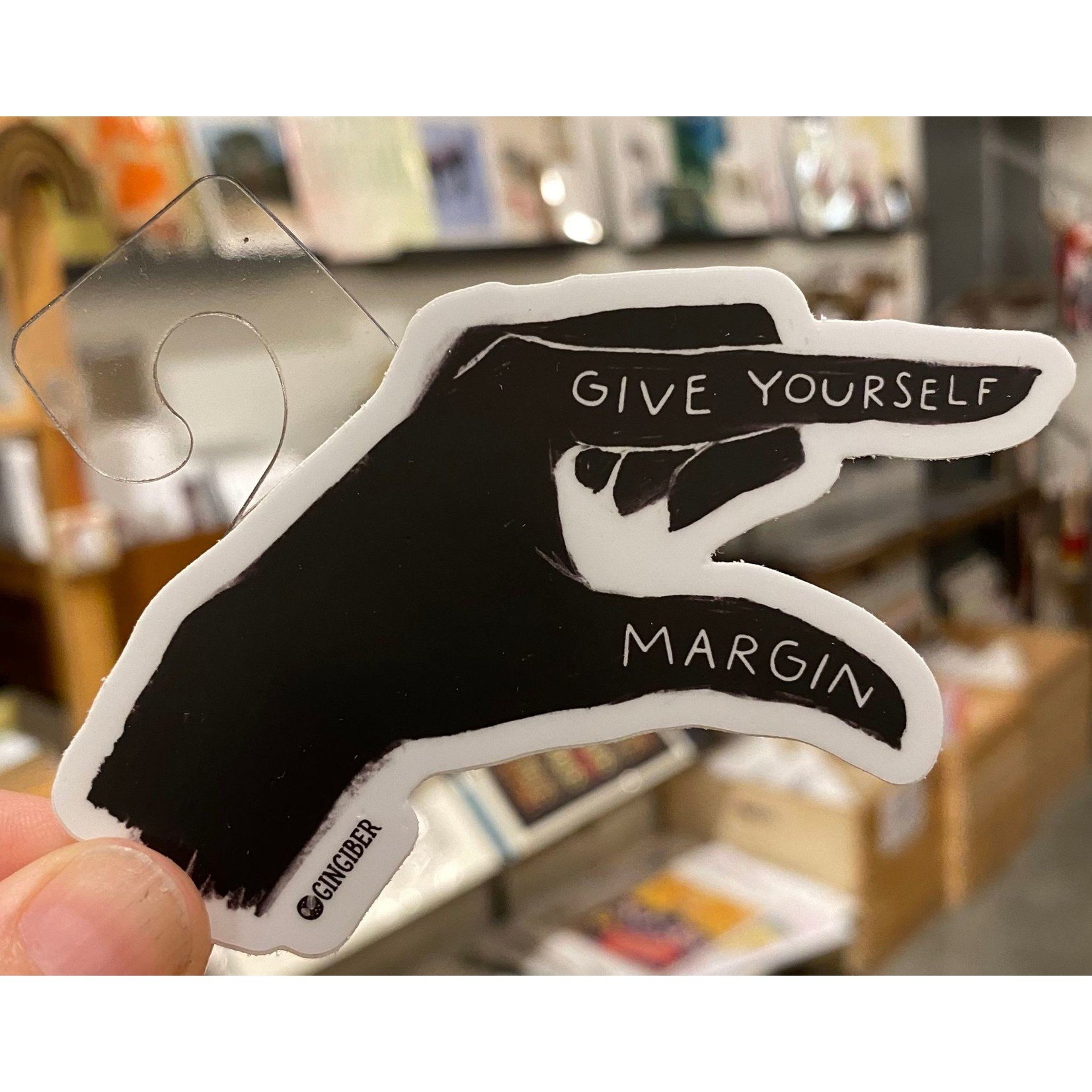 Gingiber Give Yourself Margin Hand Sticker