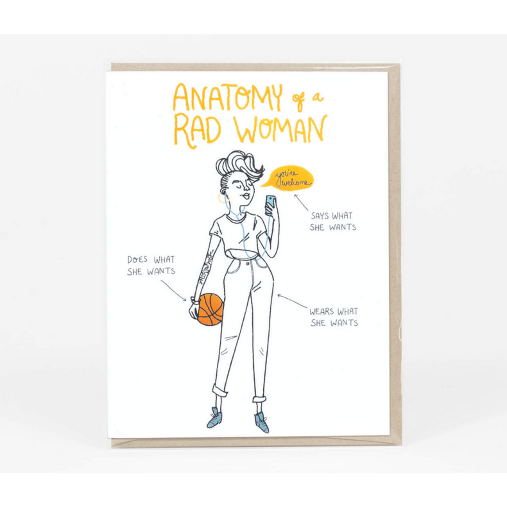 Christa Pierce Rad Woman Anatomy Greeting Cards