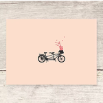 Haven Paperie Bicycle Hearts Greeting Card