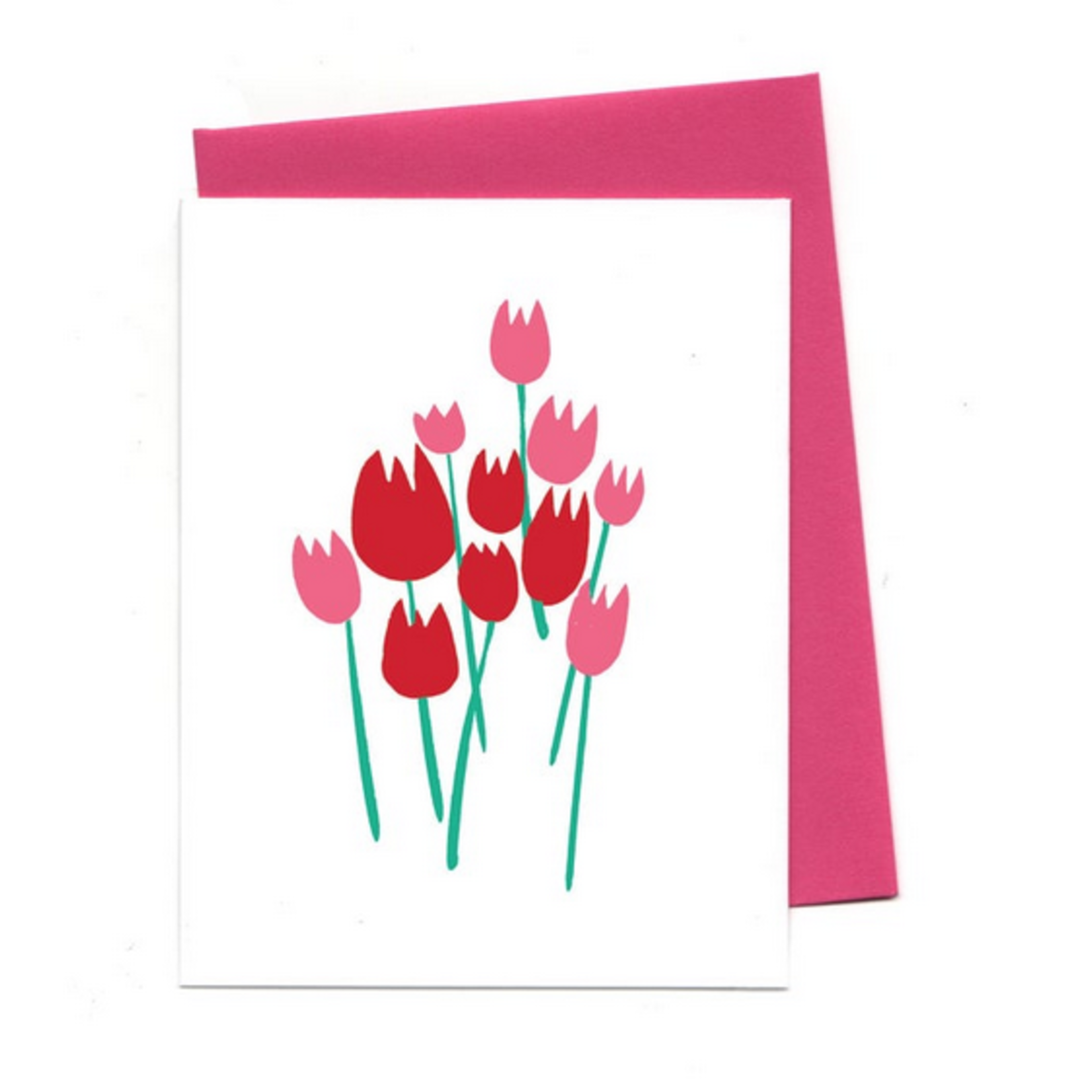 An Open Sketchbook Love Tulips Greeting Card