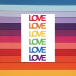 Design With Heart (QO) Love Is Love Is Love Greeting Card