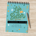 TF Publishing Life Is Better With Crossword Puzzles Spiral Pad
