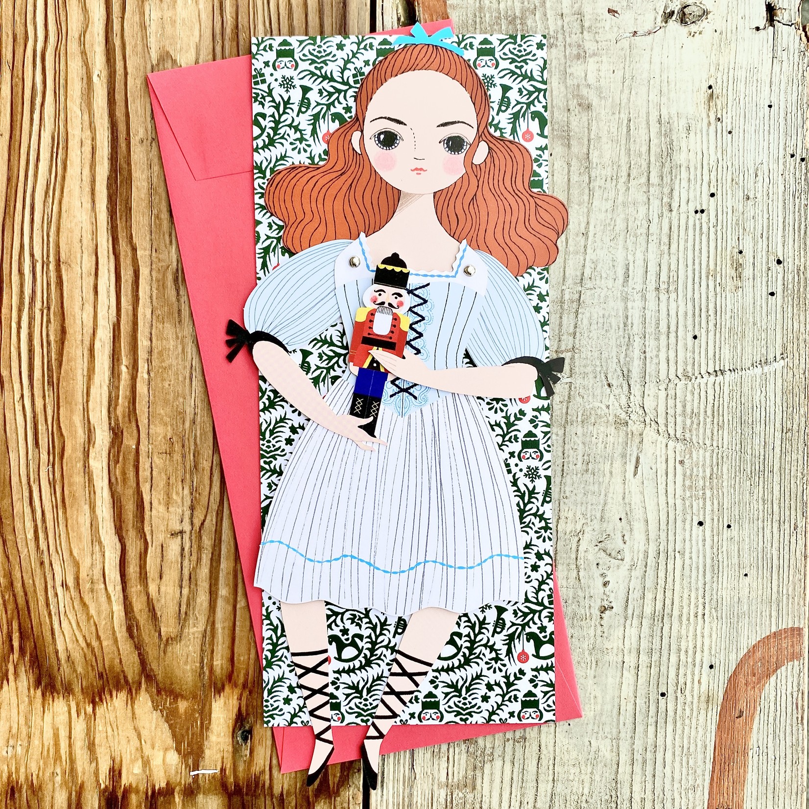 OUK Paper Doll Card & Envelope - Homespun: Modern Handmade