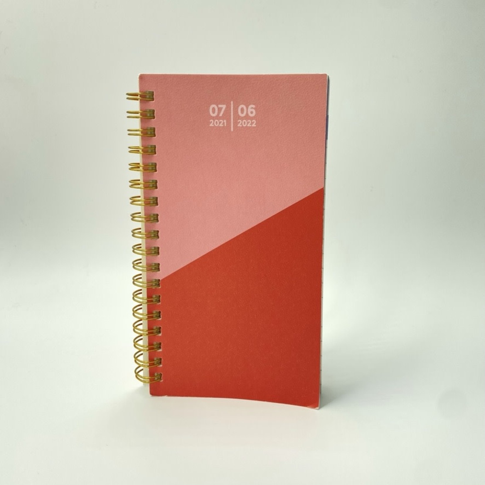 TF Publishing Coral Pink Jul21-June22 Small Spiral Planner