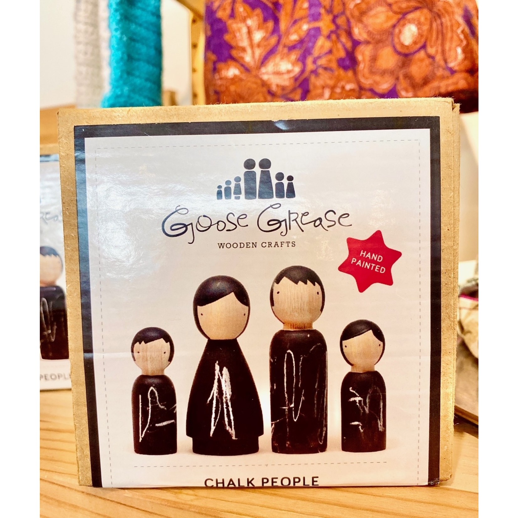 Goose Grease (LO) The Chalk People Wooden Peg Dolls