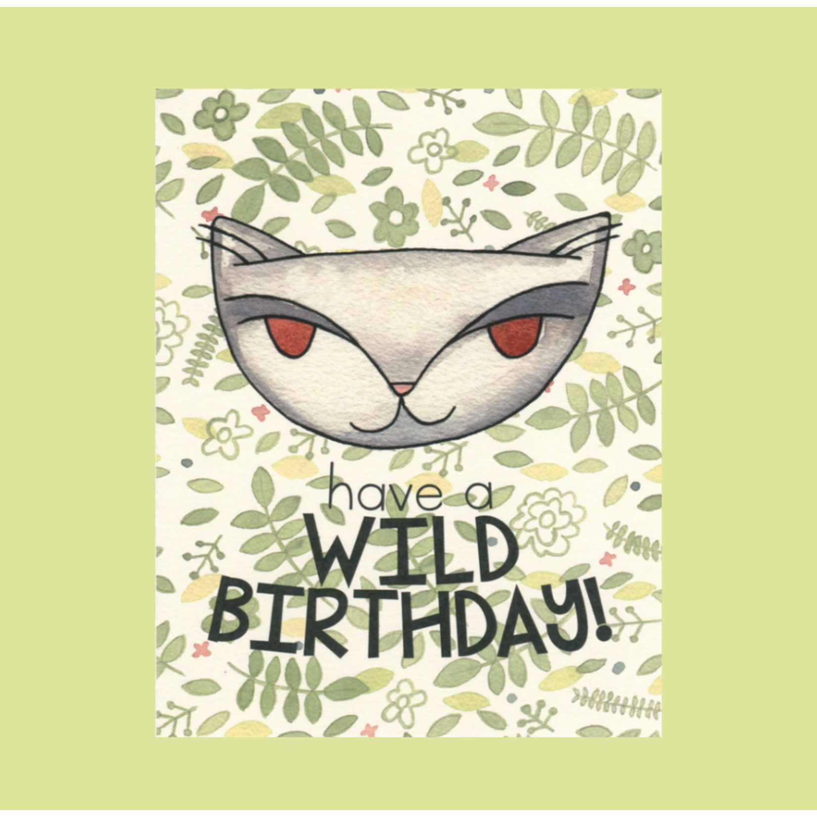 Cat People Press Jungle Cat Wild Birthday Greeting Card