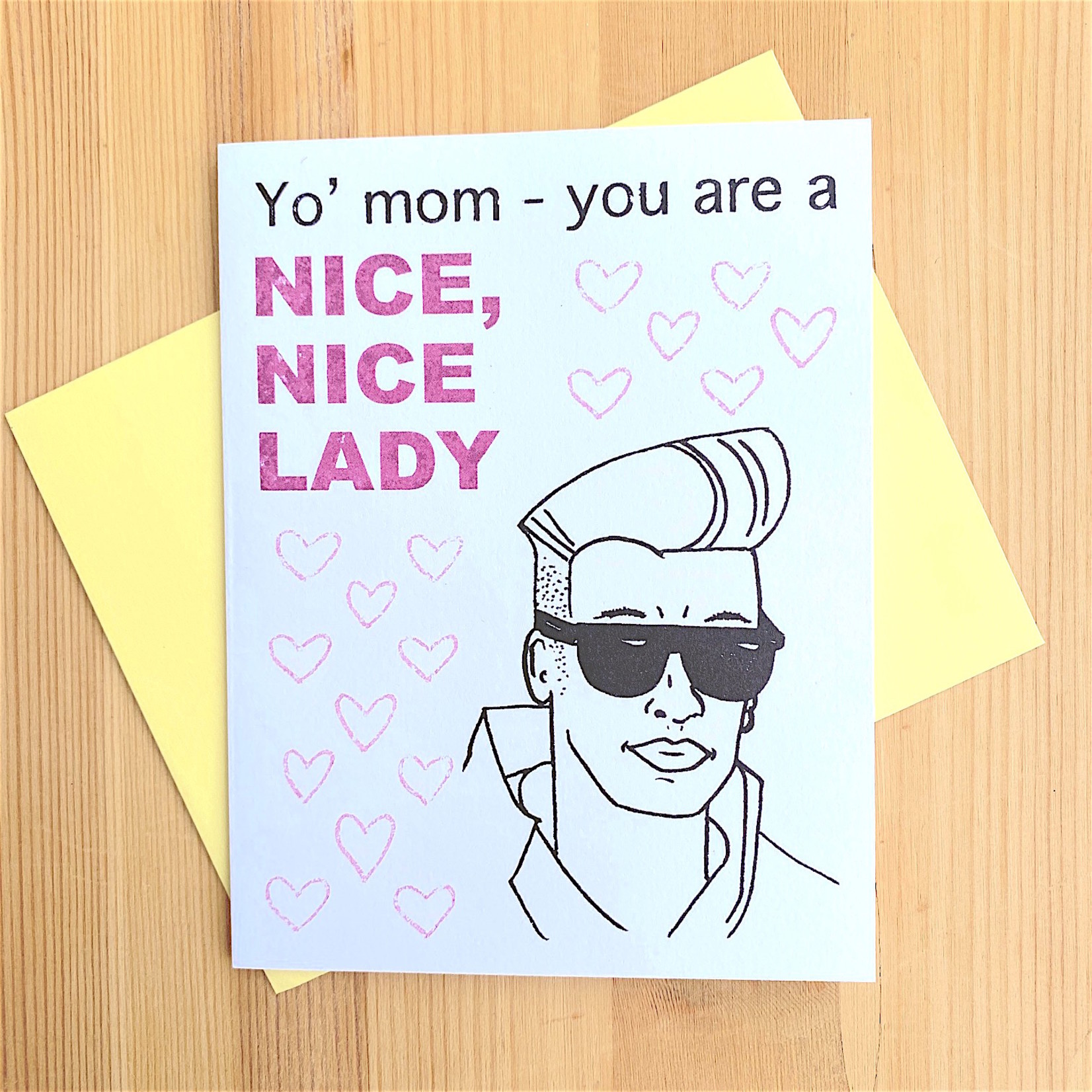 Paper Michelle Nice Nice Lady Mom Greeting Card