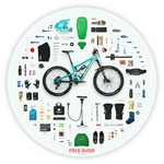 Field Guide Designs Mountain Biker Sticker