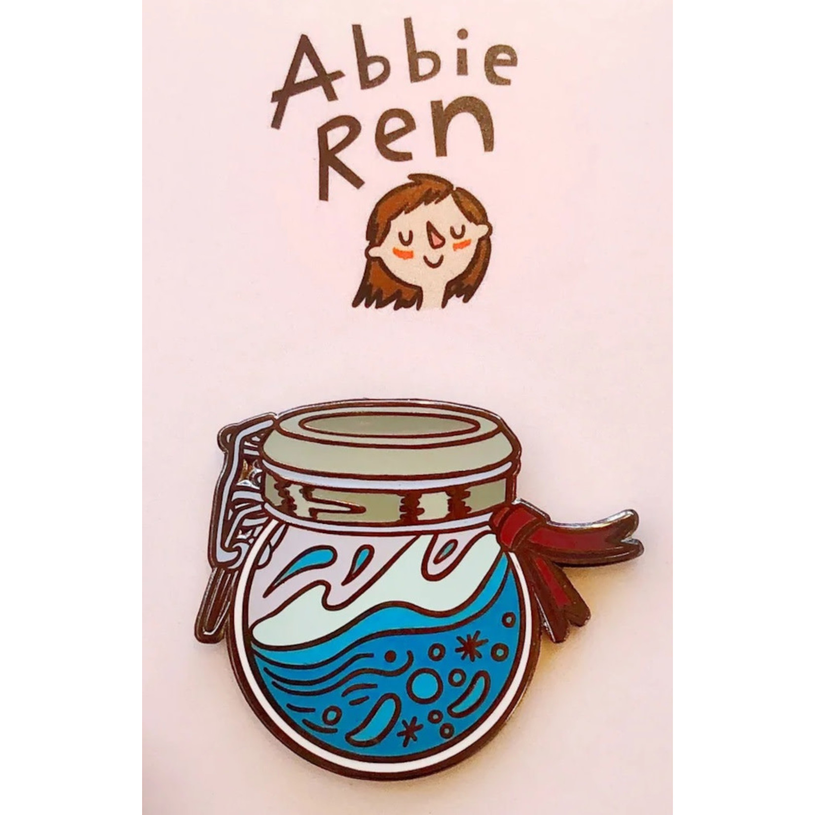 Abbie Ren Illustration Fortnite Shield Pin