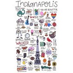 Jean Elise Designs / Lovely Things by Jean Elise / Toys by Jean Elise Indianapolis Things: 2022 Edition — 11x17 Poster