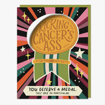 Em & Friends / Emily McDowell & Friends / Emily McDowell Studio Kicking Cancer's Ass Sticker Card