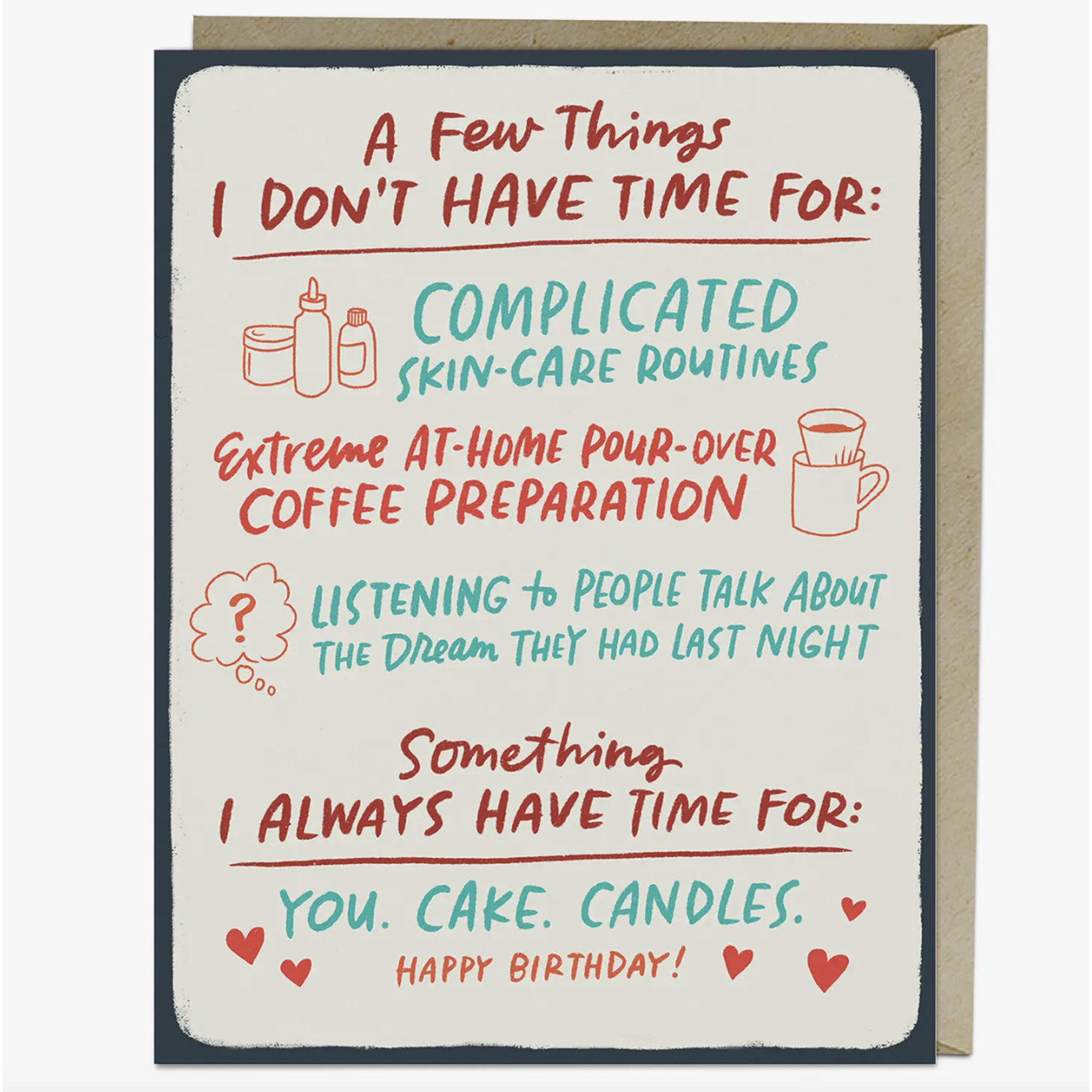Em & Friends / Emily McDowell & Friends / Emily McDowell Studio You. Cake. Candles. Birthday Card