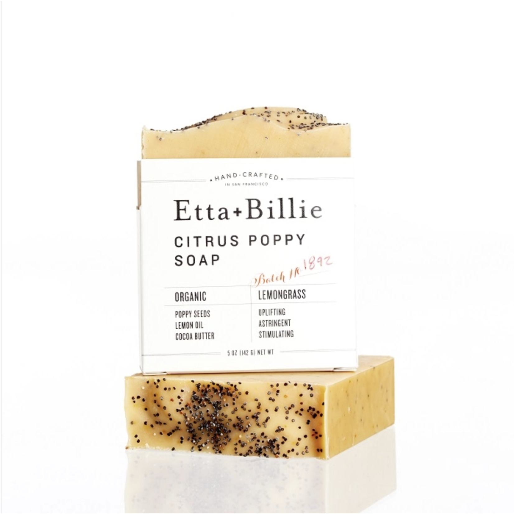 Etta + Billie Citrus Poppy Seed Bar Soap