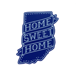 Jean Elise Designs / Lovely Things by Jean Elise / Toys by Jean Elise Indiana Home Sweet Home Blue Sticker