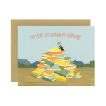 Yeppie Paper You Did It! Congratulations! Book Mountain Graduation Greeting Card