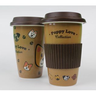 The Cool Corp Puppy Love Travel Mug (W/Sleeve)