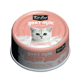 Kit Cat White Meat Tuna Flakes, Salmon & Goat Milk
