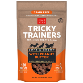 Cloudstar GF Tricky Trainers Chew Peanut Butter Dog Treats 12oz