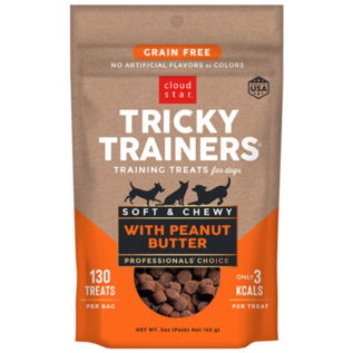 Cloudstar GF Tricky Trainers Chew Peanut Butter Dog Treats 12oz