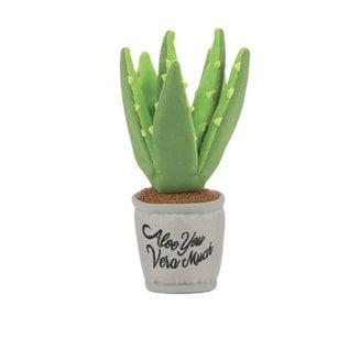 Pet Play Blooming Buddies Dog Toy - Aloe Vera Plant