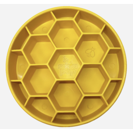 Sodapup Honeycomb E- Bowl Slow Feeder (yellow)