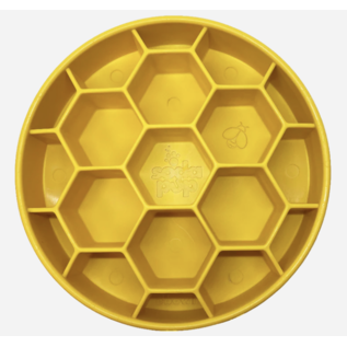 Sodapup Honeycomb E- Bowl Slow Feeder (yellow)