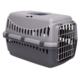 Bergamo Bergamo Gipsy Small Metal Door Pet Carrier Grey Dog 1pc 46x31x32cm