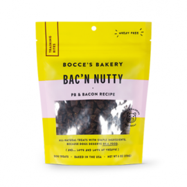 Bocce's Bakery Bocce's Bakery Bac'n Nutty PB & Bacon Recipe Training Bites for Dogs 6oz