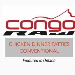 Congo Raw Food Congo Regular Chicken Dinner 4/lb - Patties