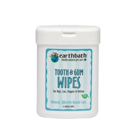 Earth bath Grooming Wipes - Tooth & Gum Wipes 25ct