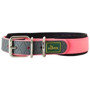 Hunter Collar Convenience Comfort, neon pink 35 cm 20mm