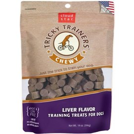 Cloudstar Tricky Trainers Chewy Liver Dog Treats 14oz