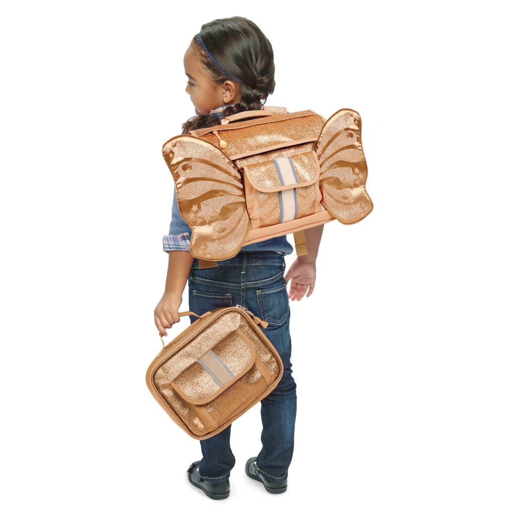 BIXBEE | Sparkalicious Gold Butterflyer Backpack Small