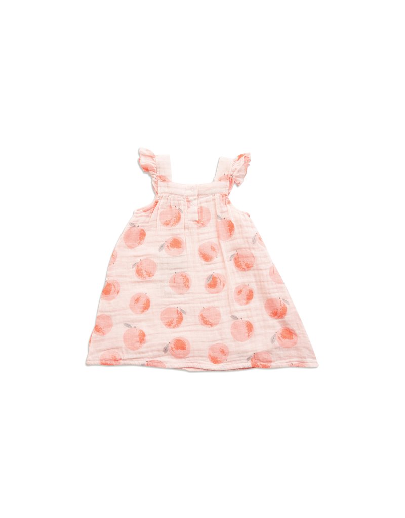 Angel Dear | Peachy Muslin Dress - Nurture Baby