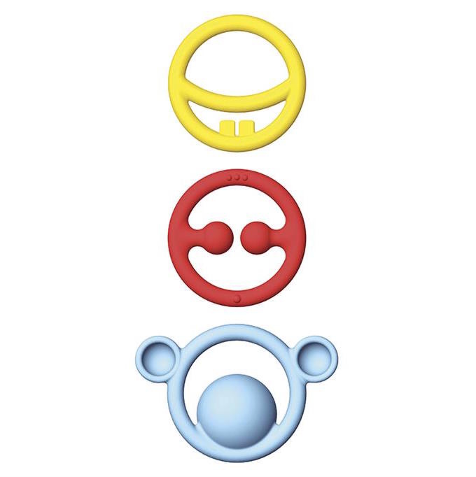 Kid O Nigi, Nagi, Nogi Primary Teething Rings Set