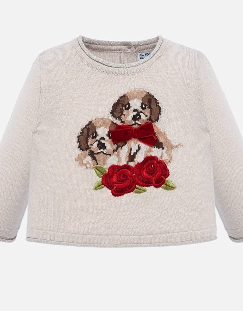 Mayoral Mayoral | Beige Dog Sweater