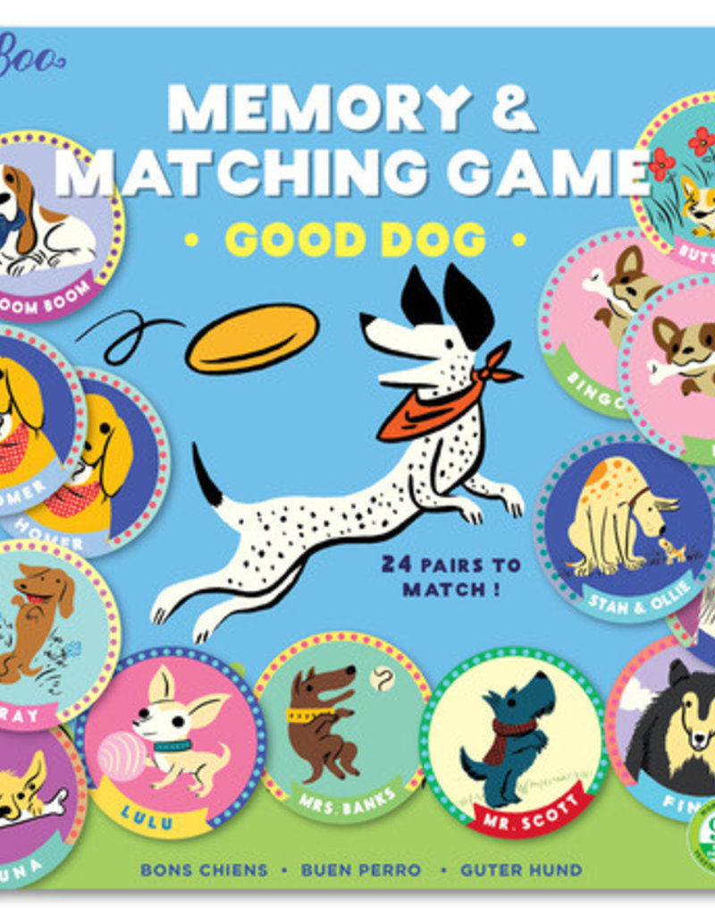 eeBoo eeboo |Good Dog Memory Matching Game