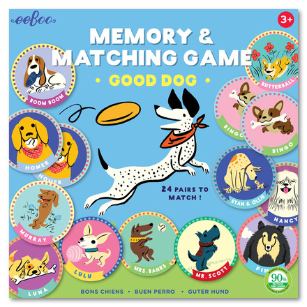 eeBoo eeboo |Good Dog Memory Matching Game