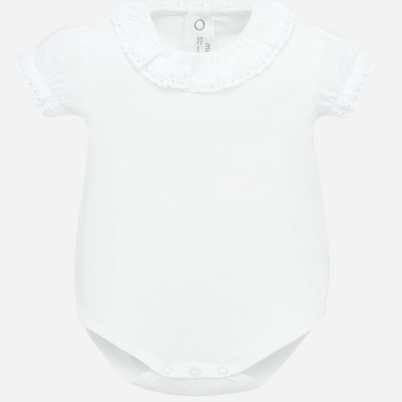 Mayoral Mayoral | Eyelet Collar Bodysuit Mayoral Mayoral | Eyelet Collar Bodysuit