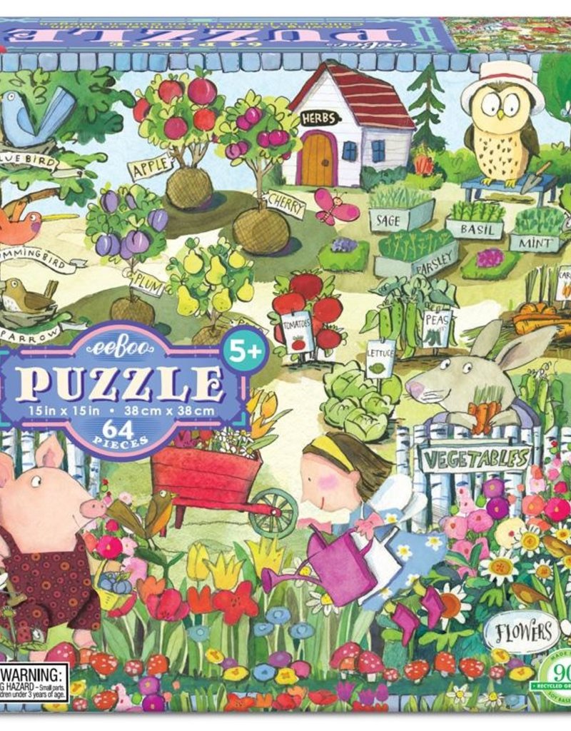 eeBoo Growing a Garden 64 Piece Puzzle