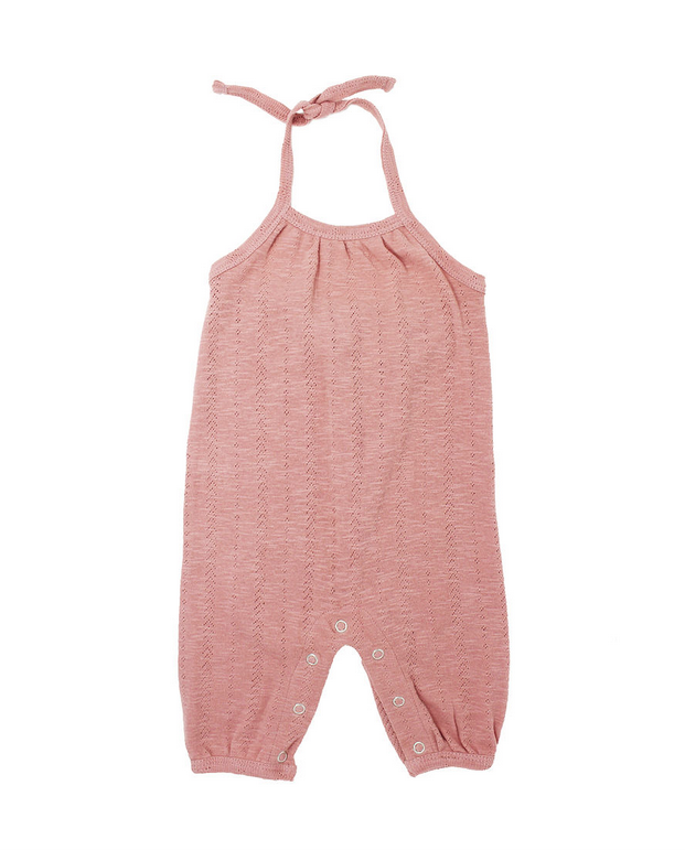 L'oved Baby L'oved Baby | Pointelle Romper in Mauve