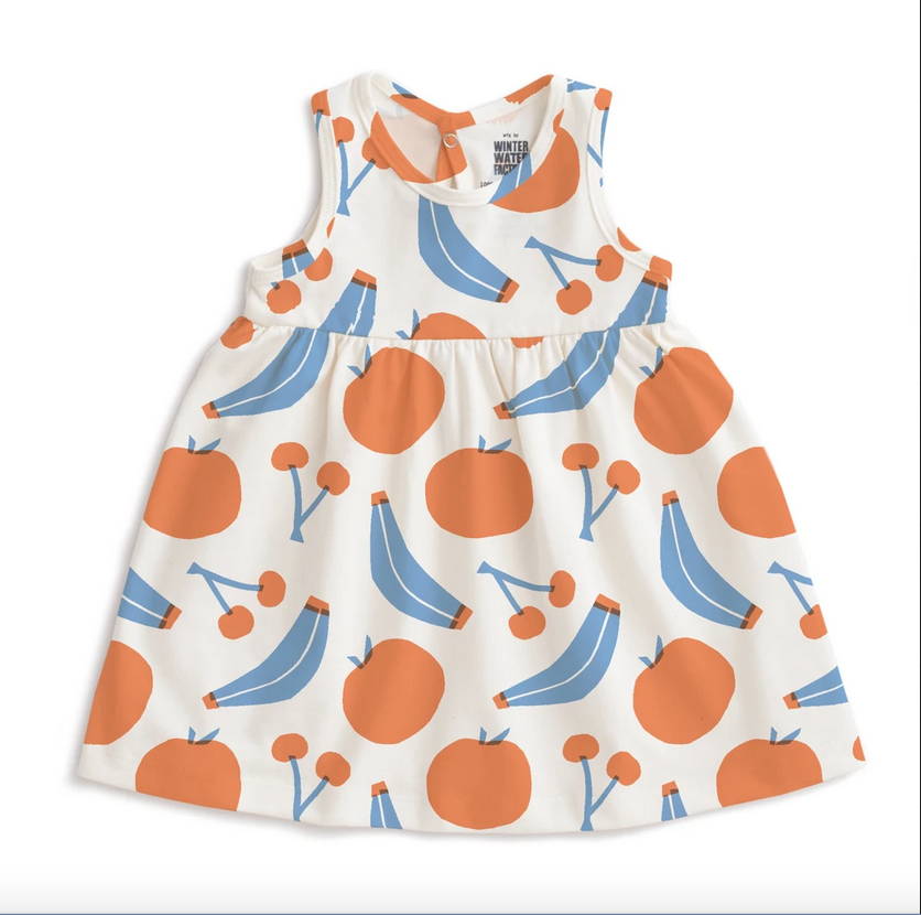 Winter Water Factory Winter Water Factory | Olso Baby Dress in Yummy Fruit