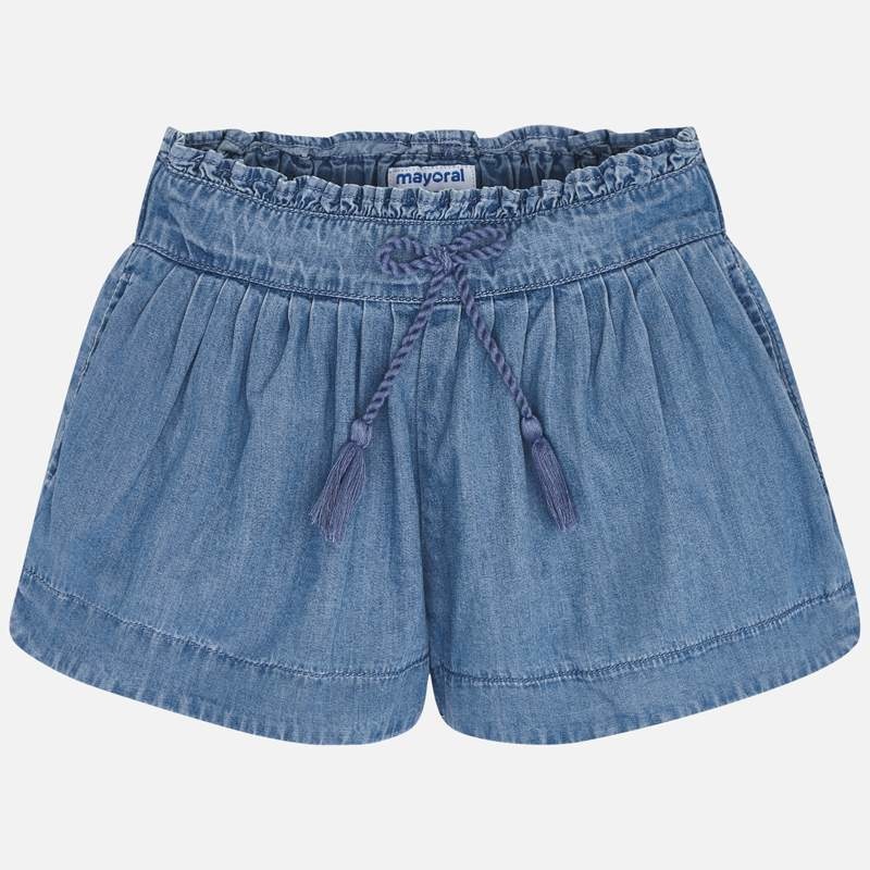 Mayoral Mayoral | Pleated Denim Shorts Mayoral Mayoral | Pleated Denim Shorts