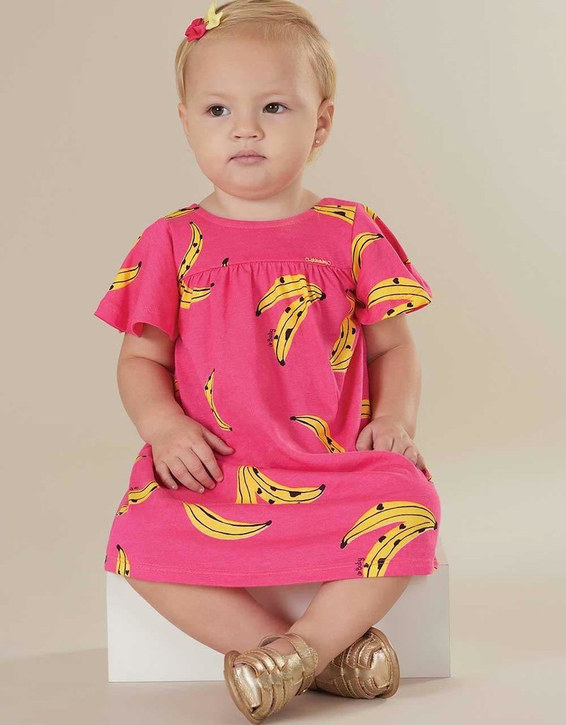 Up Baby| Banana Print Dress