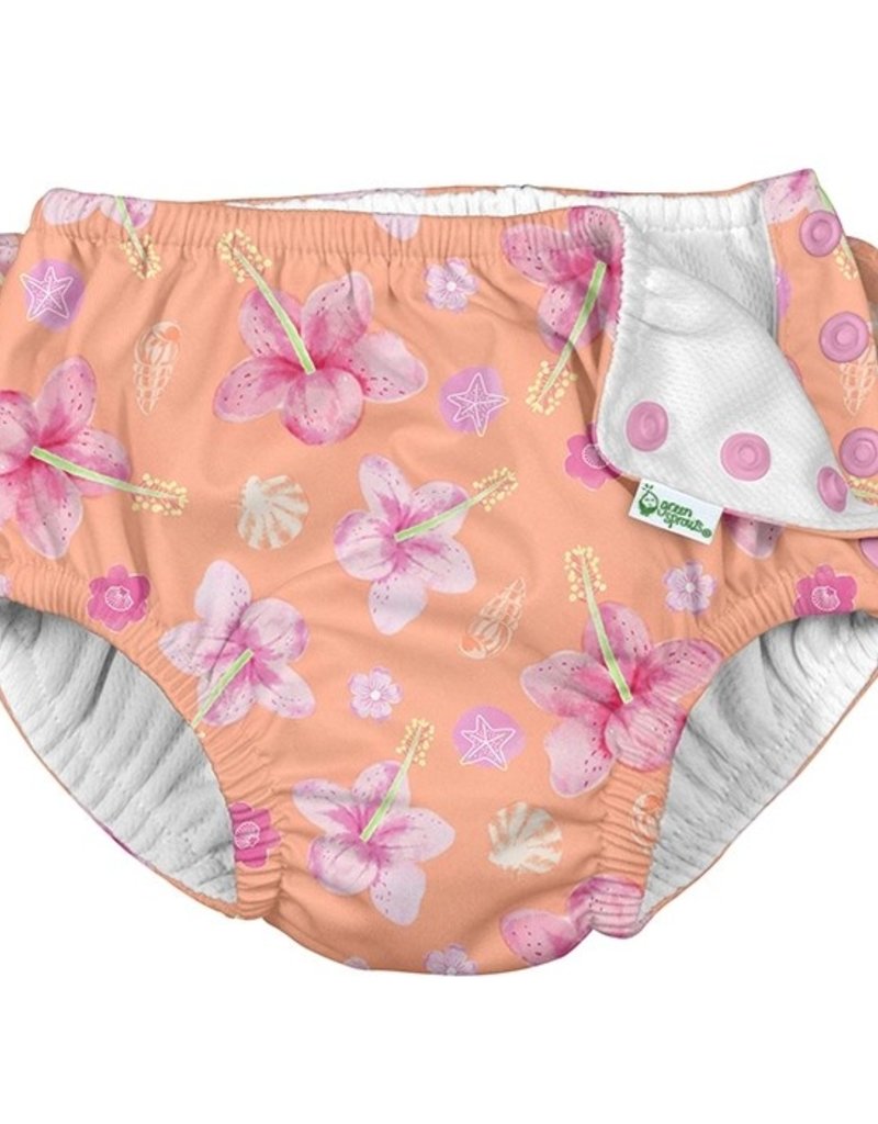 I Play Green Sprouts | Ruffle Swim Diaper