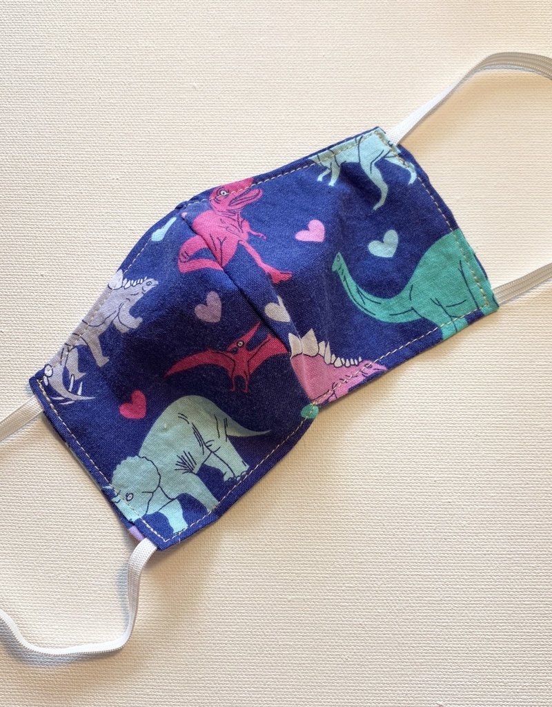 Purple Dinosaurs Cotton Face Mask for Kids