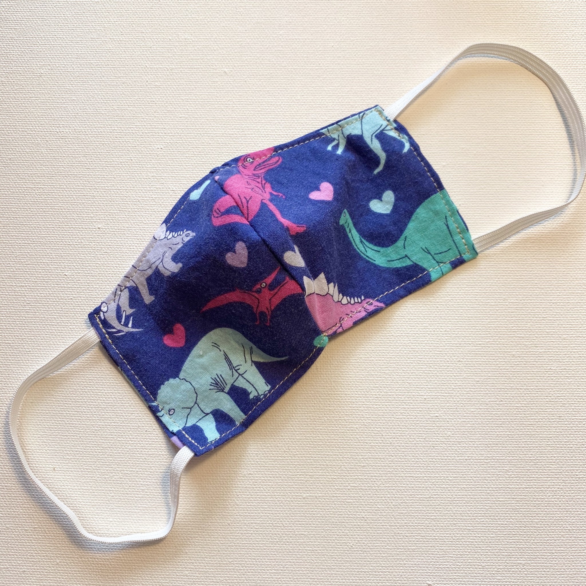 Purple Dinosaurs Cotton Face Mask for Kids